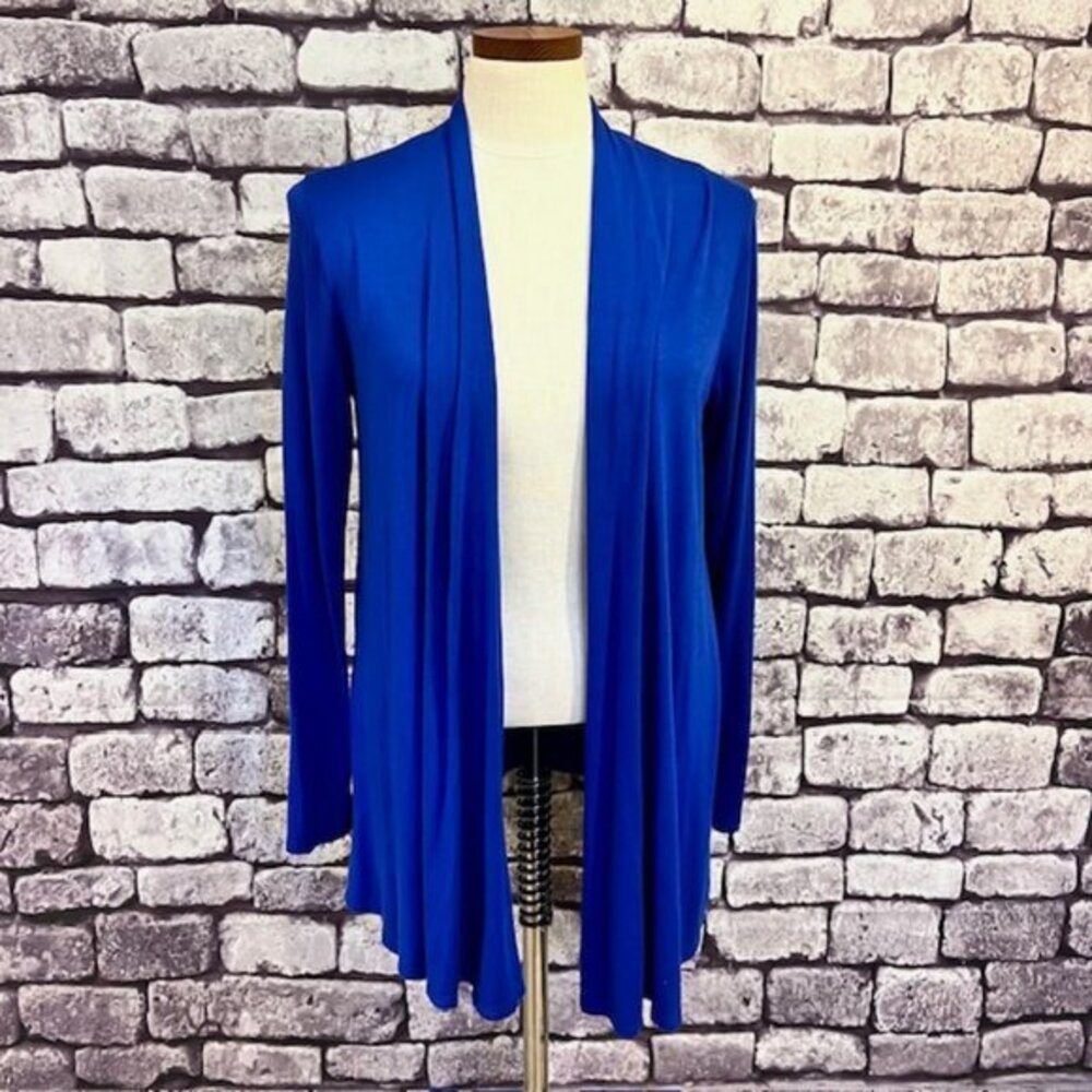 Pastel Blue No Close Long Sleeve Cardigan Sweater Size Large